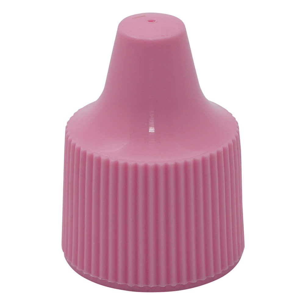 微量定量点滴びん用 キャップ 7・10・15mL用 ピンク 1箱（100個入）画像