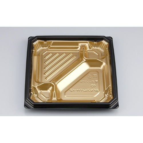 シーピー化成 弁当容器 BFNアルバ11-1平 本漆GB 本体画像