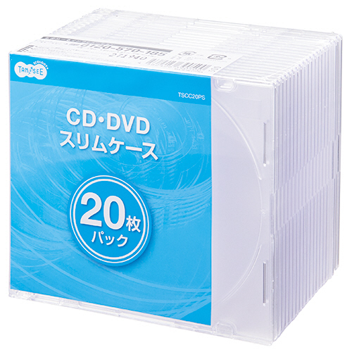 5mm厚CD･DVDｽﾘﾑﾌﾟﾗｹｰｽ 1ﾊﾟｯｸ(20枚)画像