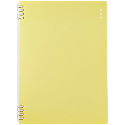 ﾘﾝｸﾞﾉｰﾄ ﾃﾌﾚｰﾇ A4ﾀﾃ 黄 1ｾｯﾄ(5冊)画像