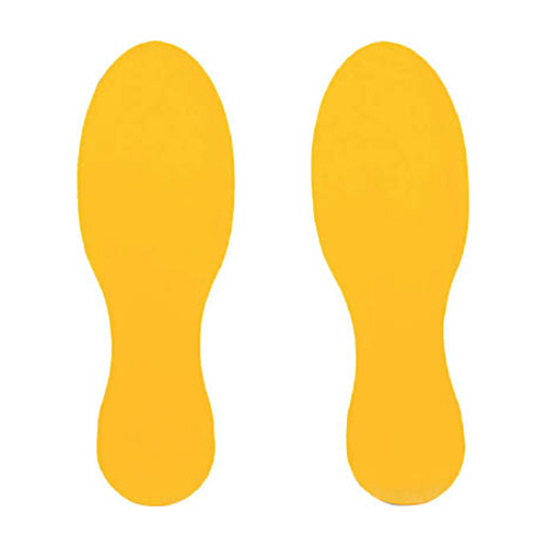 IWATA ﾗｲﾝﾌﾟﾛ足型ｼｰﾄ(黄) 1ﾊﾟｯｸ(2枚)画像