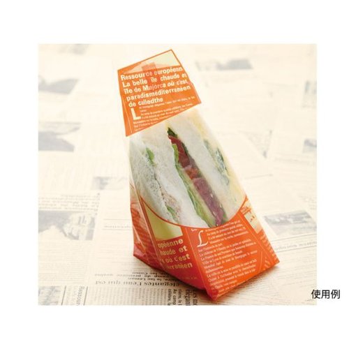 惣菜袋 ヨーロピアントライアングル(オレンジ) 大阪ポリエチレン販売画像