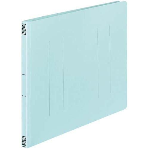 フラットファイルＶ樹脂とじ具　Ｂ４横　青　１０冊画像