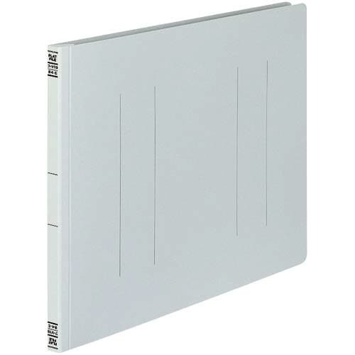 フラットファイルＶ樹脂とじ具　Ｂ４横　灰　１０冊画像