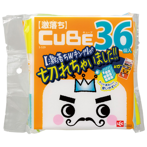 激落ち CUBE ﾒﾗﾐﾝｽﾎﾟﾝｼﾞ 1ﾊﾟｯｸ(36個)画像