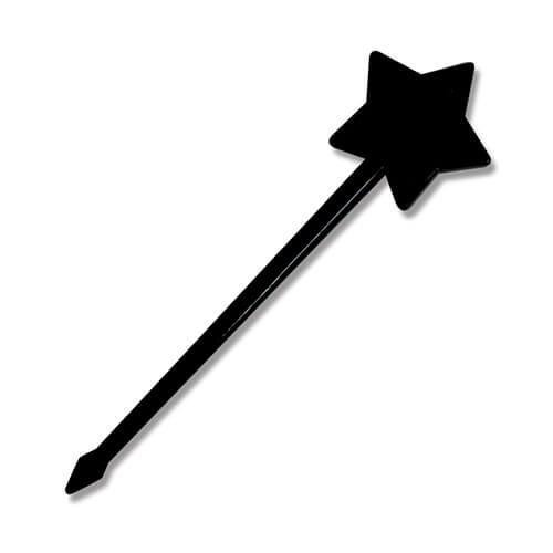 アサヒ徳島 星型ピックス バラ 60mm ブラック 1袋(100本)画像