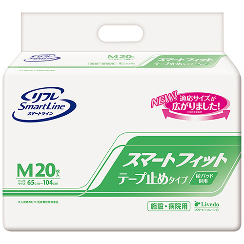 ﾘﾌﾚ ｽﾏｰﾄﾌｨｯﾄ ﾃｰﾌﾟ止めﾀｲﾌﾟ M 1ｾｯﾄ(120枚:20枚×6ﾊﾟｯｸ)画像