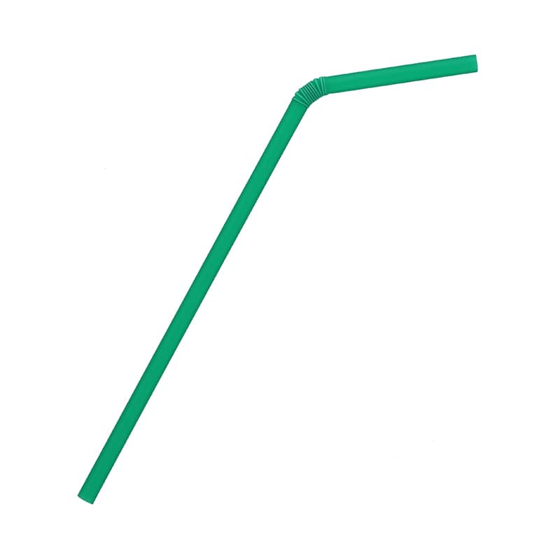 バリューフレキシブルストロー　６×２１０　緑　裸画像