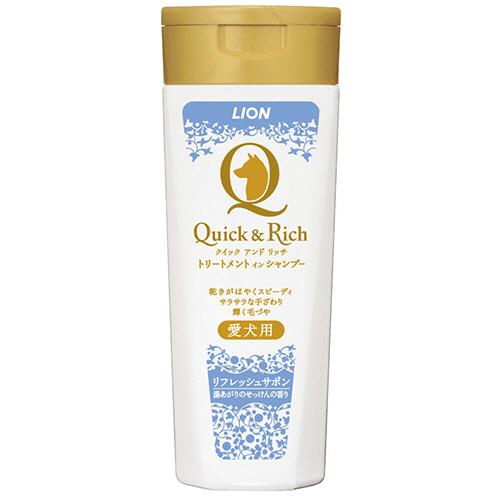 ｸｲｯｸ&ﾘｯﾁ ﾄﾘｰﾄﾒﾝﾄｲﾝｼｬﾝﾌﾟｰ 愛犬用 ﾘﾌﾚｯｼｭｻﾎﾞﾝ 200ml 1本画像