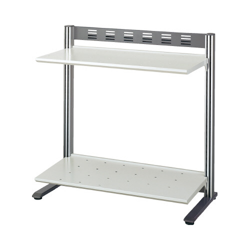 リスペースＦモニタシェルフ　２段幅６００Ｌグレー