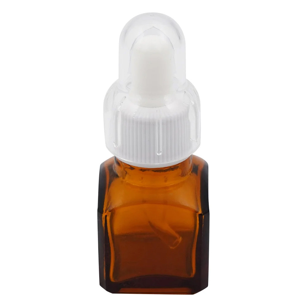 スポイト薬瓶（オーバーキャップ付き）　9mL　茶画像