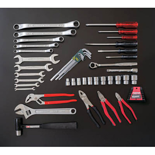 工具ｾｯﾄ 3段式ﾒﾀﾙｹｰｽ 1ｾｯﾄ(46点)画像