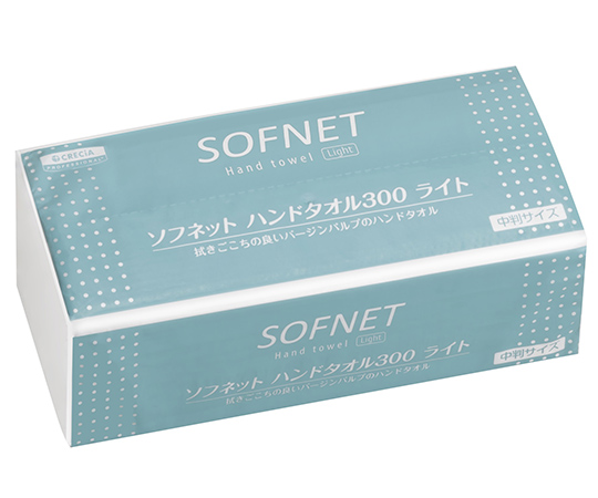 ソフネット ハンドタオル 300 ライト 中判 300枚×40パック入画像