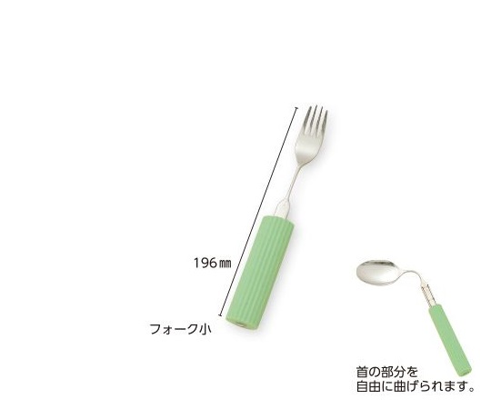 オールステンレスハンドル・シリコンスポンジ付き フォーク小画像