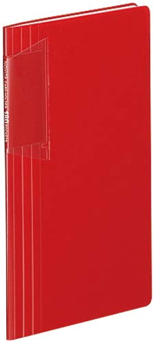 カードホルダー＜ノビータ＞１８０名用　赤×１０冊