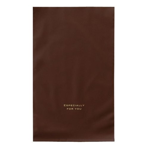 ラッピング用品 梨地バッグブラウン-SS(50枚) ヘッズ画像