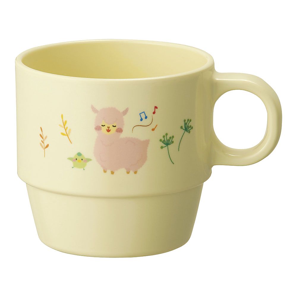 メラミン食器　アルパカーナ　イエロー　手付きカップ画像