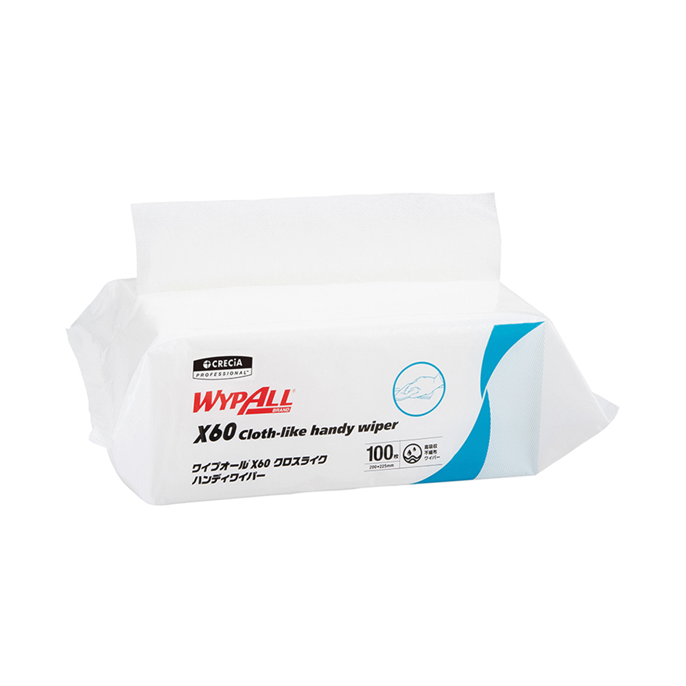 ワイプオールX60　クロスライク　ハンディワイパー・白　100枚×16袋入画像