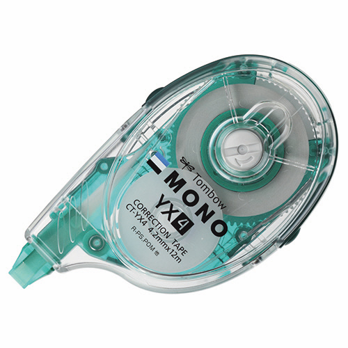 修正ﾃｰﾌﾟ ﾓﾉYX4 本体 4.2mm幅×12m 緑 1個