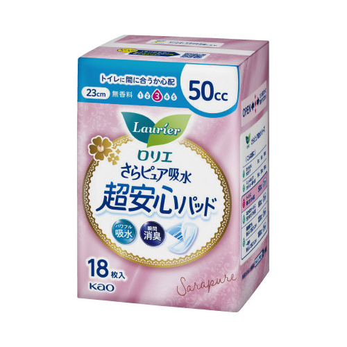 ロリエ　さらピュア吸水超安心パッド　５０ｃｃ１８枚画像