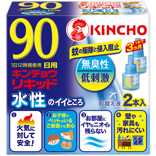 水性ｷﾝﾁｮｳﾘｷｯﾄﾞ 90日 無臭性 取替え液 1箱(2本)画像