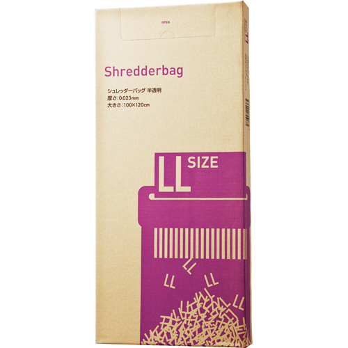 ｼｭﾚｯﾀﾞｰﾊﾞｯｸﾞｴｺﾉﾐｰ 半透明 LLｻｲｽﾞ BOXﾀｲﾌﾟ 1箱(100枚)画像