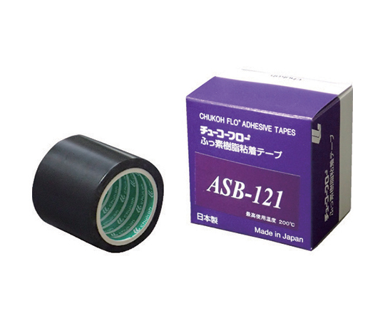 帯電防止フッ素樹脂フィルム粘着テープ ASB-121 0.08t×50w×10m画像