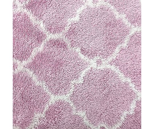 マイクロファイバーバスタオル MF モフモフモロッカン 60×120cm PURPLE 1セット（10枚入） 鮮やかな紫色で整然と並んだタオルのセット