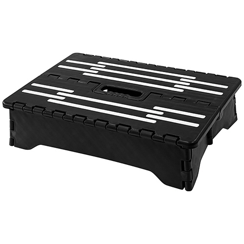 ｾﾝﾀｰｻﾎﾟｰﾄ付折りたたみ踏み台 ちょい乗りｾﾉ･ﾋﾞｰ10cm ﾌﾞﾗｯｸ 1台