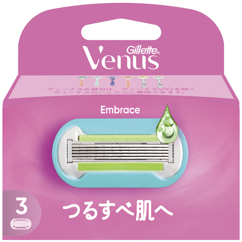 ｳﾞｨｰﾅｽ つるすべ肌 替刃 1ﾊﾟｯｸ(3個)画像