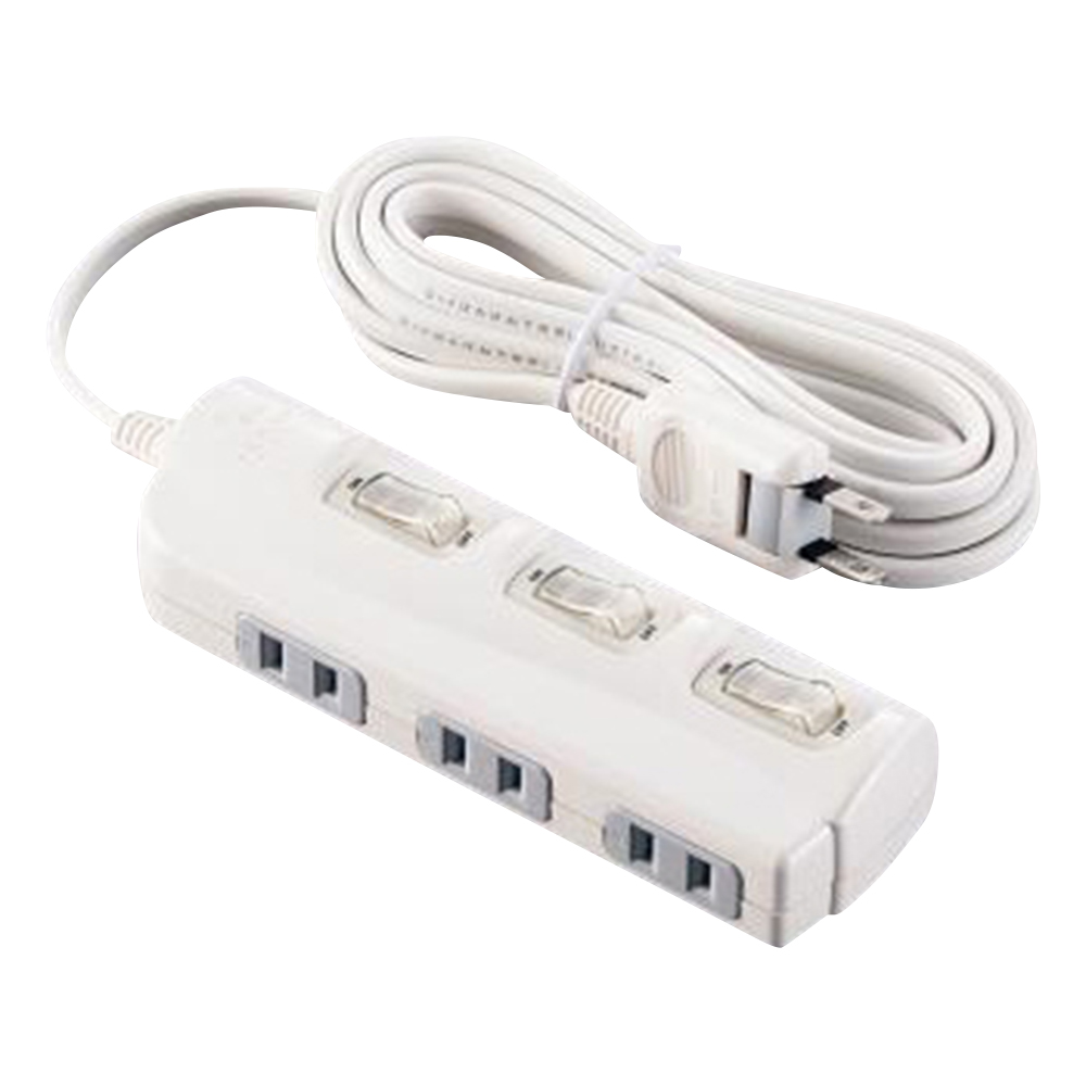 OAタップ　コード3m　コンセント3個口画像