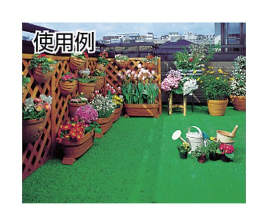 ユニットターフC型 明るい緑色の芝生が均一に並べられた状態