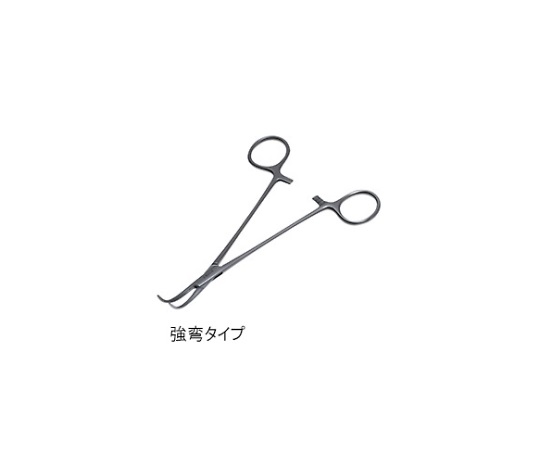 ケリー縦溝剥離鉗子 21cm 弯画像