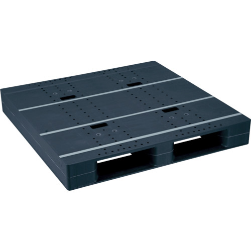 ﾌﾟﾗｽﾁｯｸﾊﾟﾚｯﾄ ZD-1111E-RR 片面二方差し 黒 1台