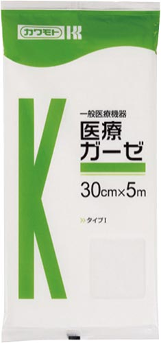 医療ガーゼ　３０ｃｍ×５ｍ　×５画像