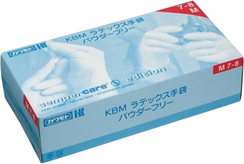 ＫＢＭ　ラテックス手袋　ＰＦ　Ｍ　１箱（１００枚）画像