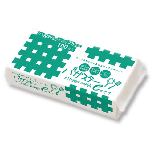 ﾊﾞｶﾞｽﾀｰｷｯﾁﾝﾍﾟｰﾊﾟｰeﾀｲﾌﾟ 1ﾊﾟｯｸ(100枚)画像