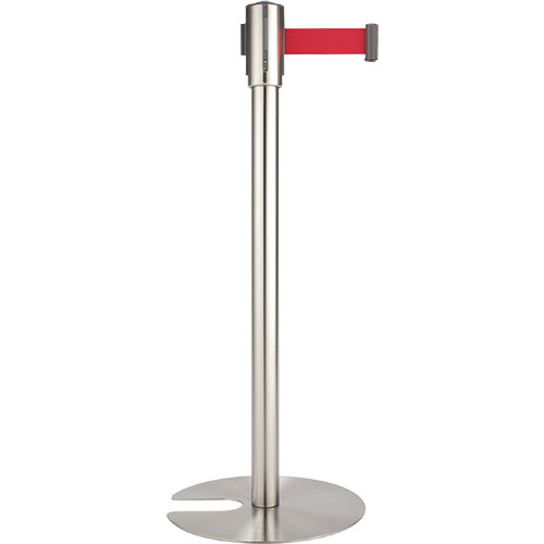 ﾍﾞﾙﾄﾊﾟｰﾃｰｼｮﾝｽﾀﾝﾄﾞ Light ﾎﾟｰﾙ:ｼﾙﾊﾞｰ ﾍﾞﾙﾄ:赤(ﾅｲﾛﾝ) 1台画像