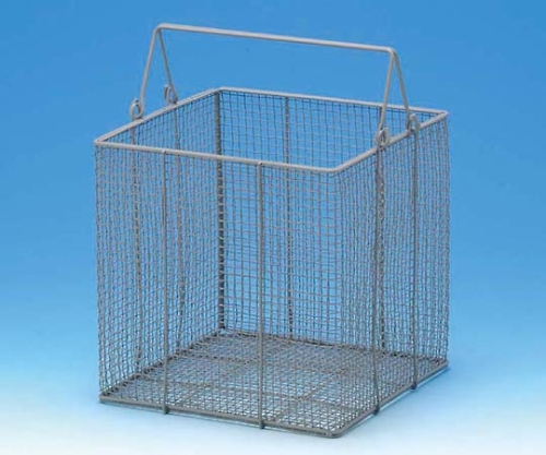 ETFEコーティング角型洗浄カゴ 100x100x100画像
