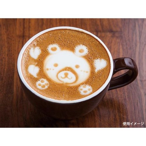 コーヒー用品 UK ラテ・アートピック21cm 03150313 YUKIWA ラテアートのデザインが施されたスティックが立てられた状態