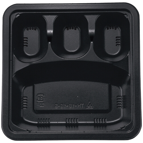 冷凍･ﾚﾝｼﾞ対応容器 本体 ﾌﾞﾗｯｸ 1ﾊﾟｯｸ(50枚)画像