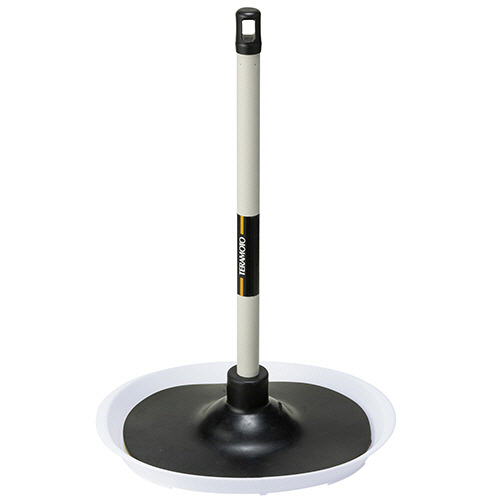 ﾄｲﾚのつまりとりFIT ﾜｲﾄﾞ(節水便器対応) 短柄ﾄﾚｲ付 1個画像