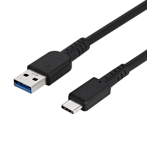 USB3.2 Gen2規格 最大10Gbps USB Type-A to Type-Cｹｰﾌﾞﾙ ﾌﾞﾗｯｸ 1m 1本