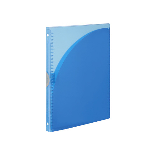 バインダー（スリム）ＰＰ表紙Ａ４縦３０穴水色画像