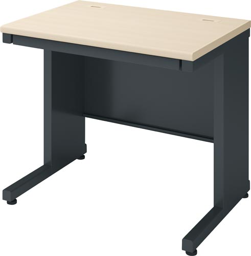 インベント平机奥行６００幅８００ナチュラル脚ＢＫ画像