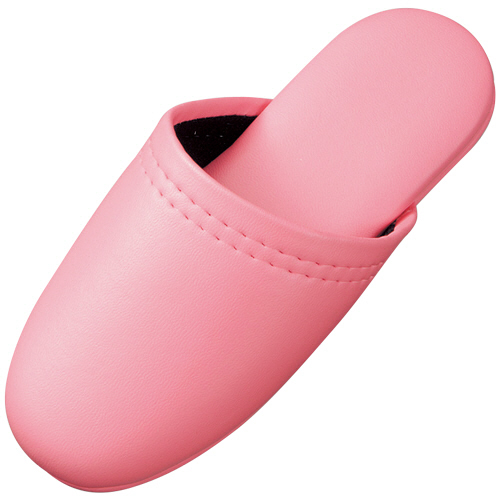 ﾚｻﾞｰ調ｽﾘｯﾊﾟ(子供用) ﾋﾟﾝｸ 1足画像