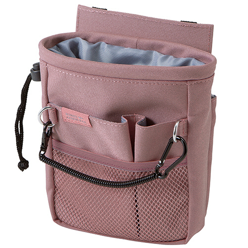 文具ｴﾌﾟﾛﾝﾊﾞｯｸﾞ 巾着 ﾋﾟﾝｸ 1個画像