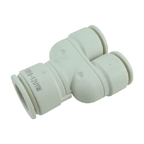 ﾀｯﾁｺﾈｸﾀｰﾌｧｲﾌﾞ 異径ﾕﾆｵﾝﾜｲ W(白)10mm(2箇所)×12mm 1個画像