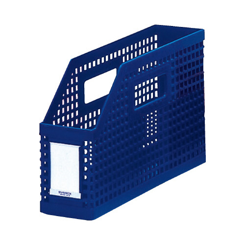 シスボックス（Ａ４横型）　収容幅８０ミリ　青