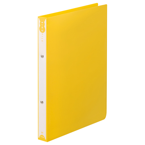 ﾘﾝｸﾞﾌｧｲﾙ A4ﾀﾃ 2穴 180枚 ﾘﾝｸﾞ内径25mm 背幅31mm ｲｴﾛｰ 1ｾｯﾄ(10冊)画像